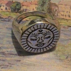 NEW Free People Sun Queen Signet Ring
